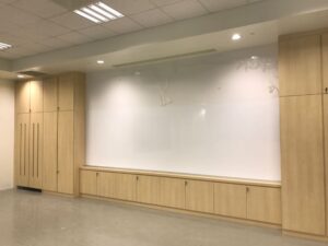 4.2m W x 1.45m H Magnetic dry erase whiteboard