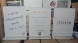A3 table top pull up banner