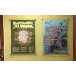 Acrylic Frames with Spacers for Wall Display