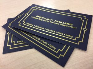 Good hotstamp + Matt lamination Namecard