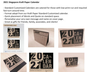 kraft paper calendar